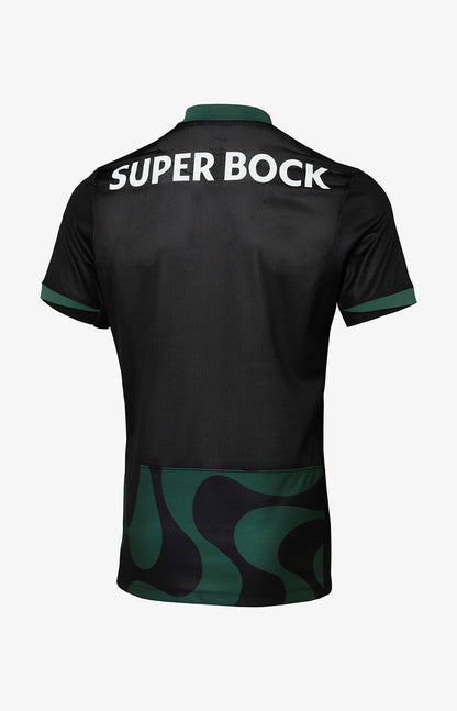 Sporting - Camisola alternativa preta 25/26 - Caixa e Saco Sporting incluídos