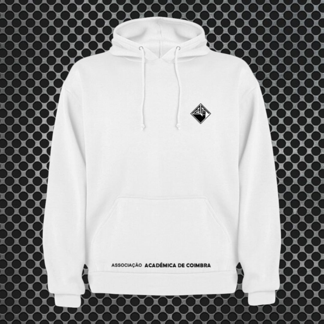 Académica de Coimbra - Sweat-shirt com capuz - Branca