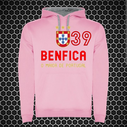 Benfica - Sweat-shirt com capuz - Rosa