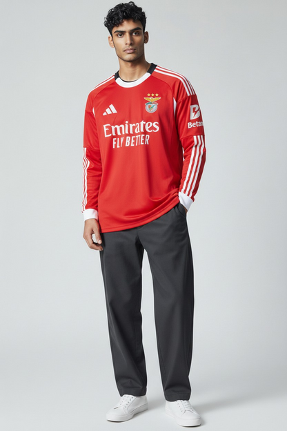 Benfica - Camisola principal manga longa 25/26 - Caixa Benfica incluído