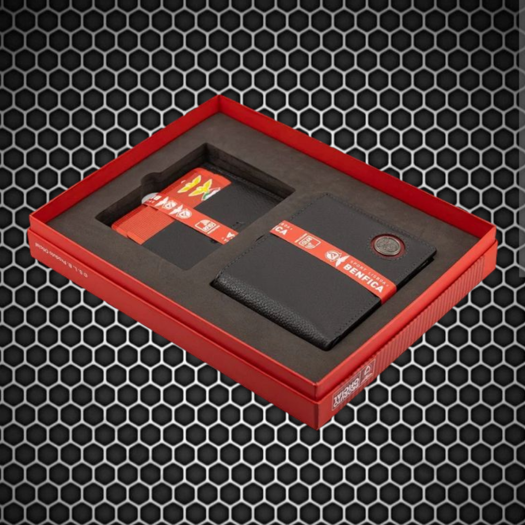Benfica - Conjunto carteira + porta cartões