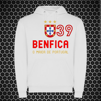 Benfica - Sweat-shirt com capuz - Branca