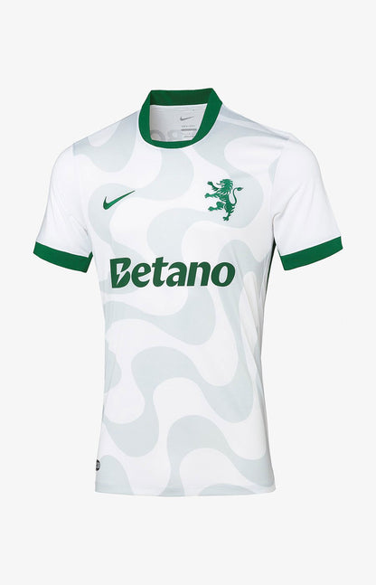 Sporting - Camisola alternativa branca 25/26 - Caixa e Saco Sporting incluídos