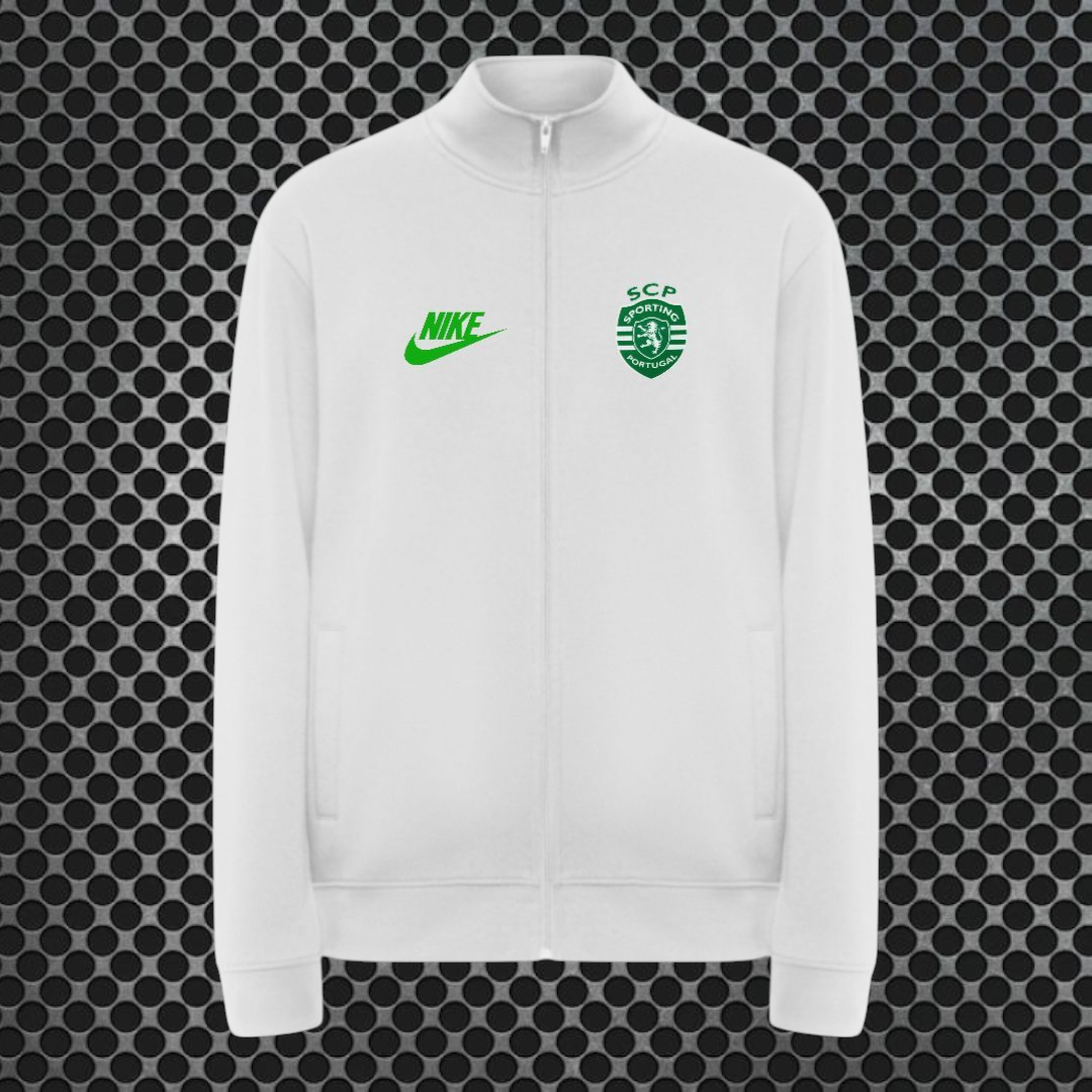 Sporting - Sweat com gola alta e fecho no mesmo tom - Ref. 6439 - 01