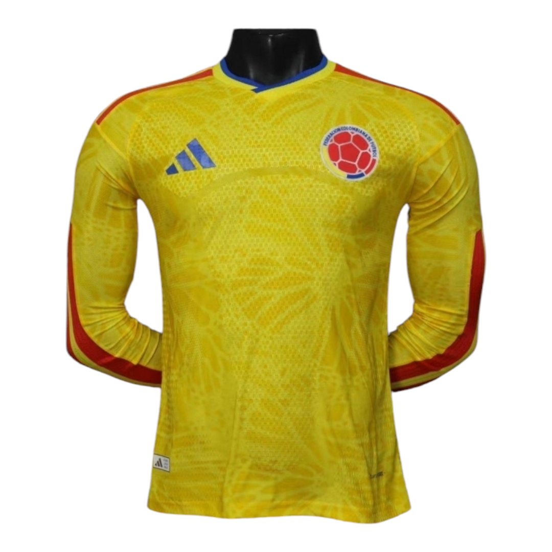 Colômbia - Camisola 25/26 - VERSÃO JOGADOR Manga Longa (LER DESCRIÇÃO)