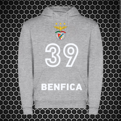 Benfica - Sweat-shirt com capuz - Cinza