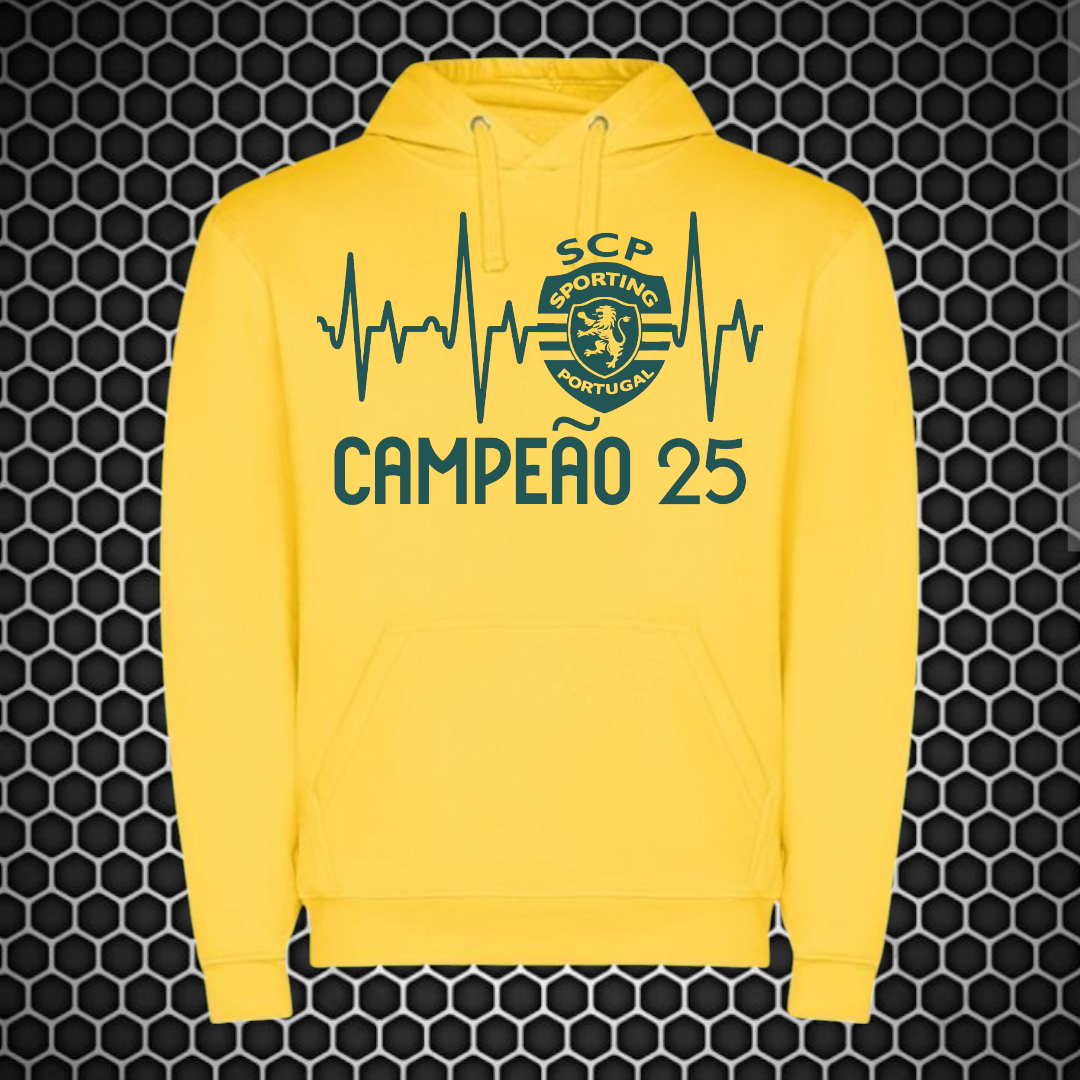 Sporting - Sweat-shirt com capuz - Amarela