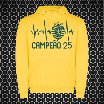 Sporting - Sweat-shirt com capuz - Amarela