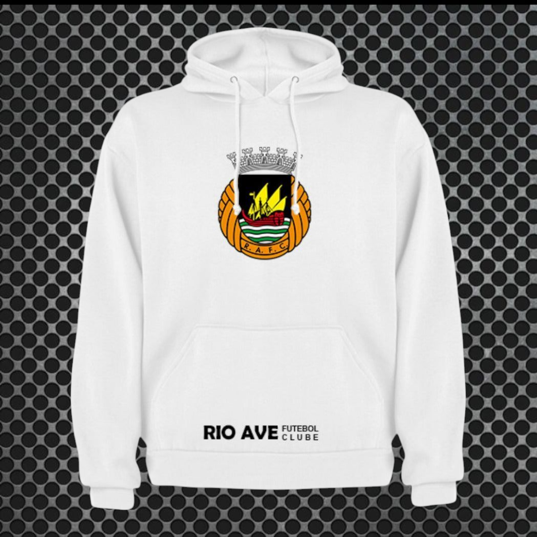 Rio Ave- Sweat-shirt com capuz - Branca