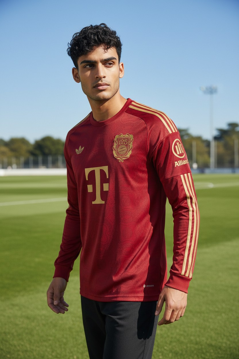 Bayern Munique - Camisola manga longa 25/26 - VERSÃO JOGADOR (LER DESCRIÇÃO)