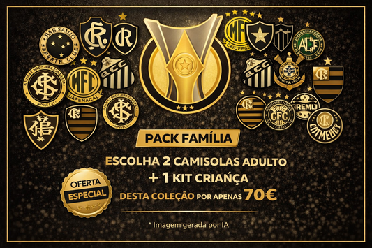 Pack Família Brasileirão – 2 Adulto + 1 Criança por 70€