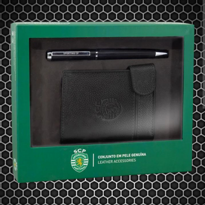 Sporting - Porta cartões + Caneta