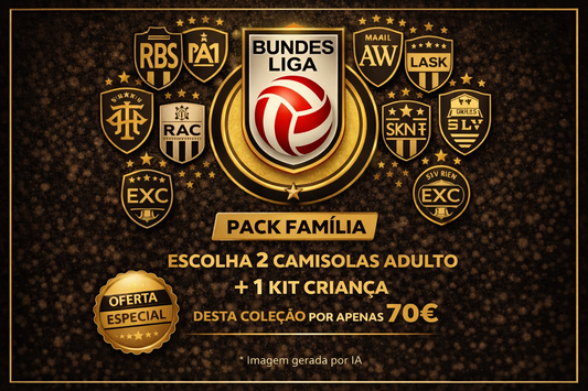Pack Família Bundesliga – 2 Adulto + 1 Criança por 70€