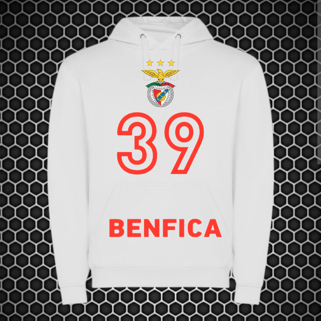 Benfica - Sweat-shirt com capuz - Branca