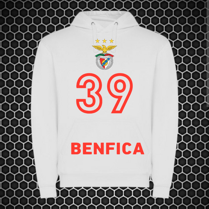 Benfica - Sweat-shirt com capuz - Branca