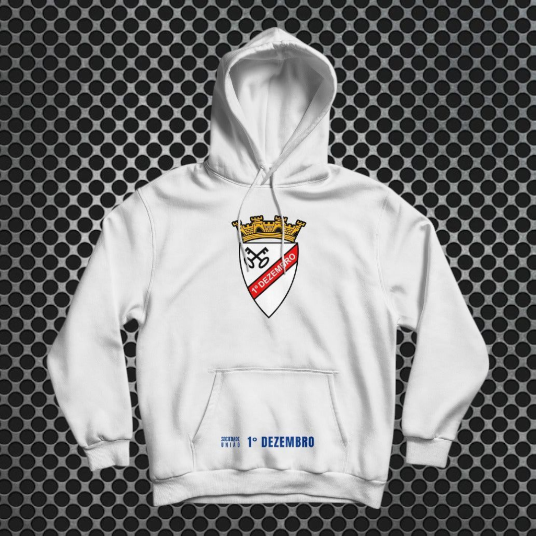 1° Dezembro - Sweat-shirt com capuz - Branca