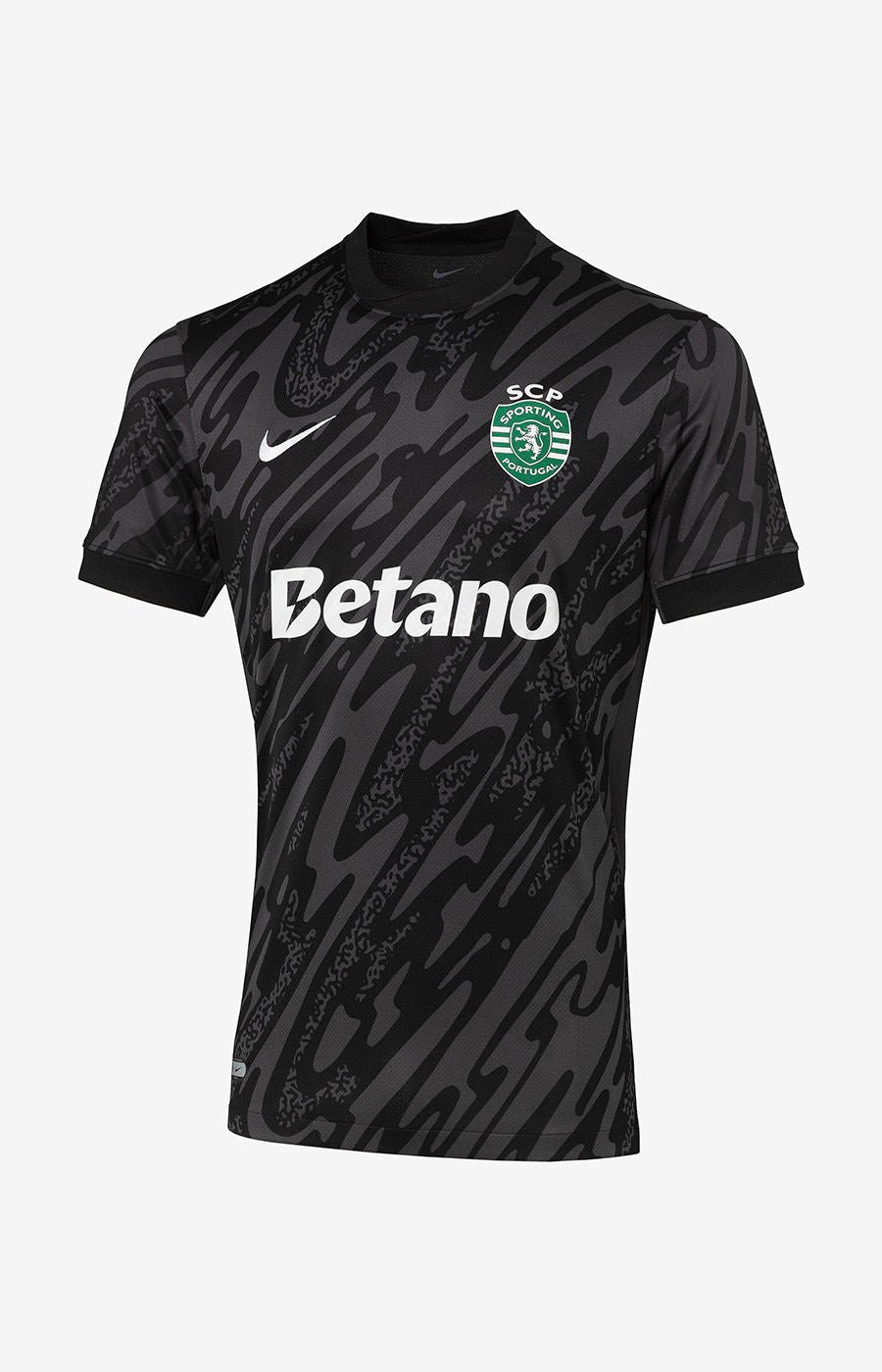 Sporting - Camisola guarda-redes preta 25/26 - Caixa e Saco Sporting incluídos