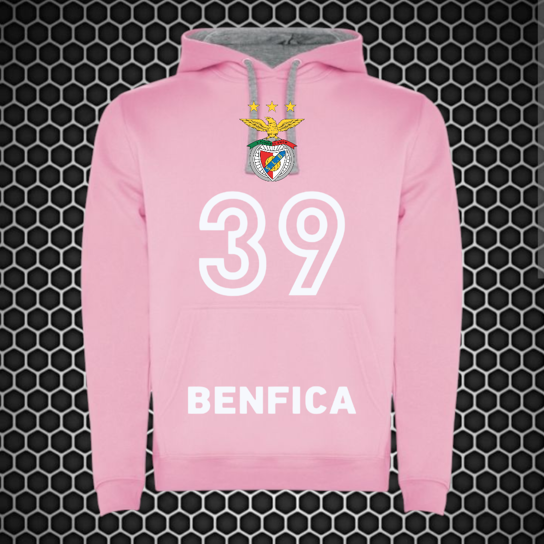 Benfica - Sweat-shirt com capuz - Rosa