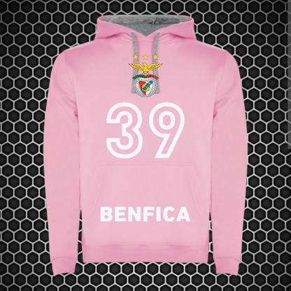 Benfica - Sweat-shirt com capuz - Rosa
