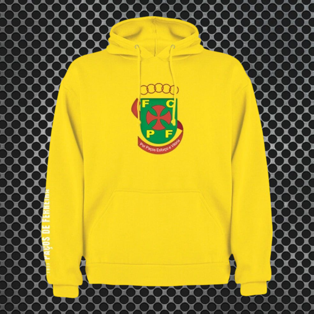 Paços de Ferreira - Sweat-shirt com capuz - Amarela