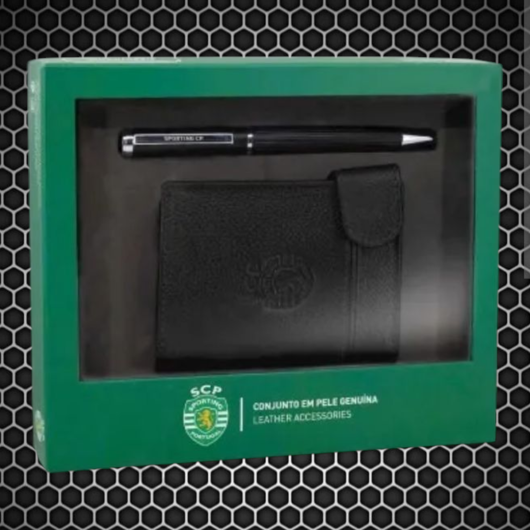 Sporting - Conjunto de Porta- cartões ejector + esferográfica
