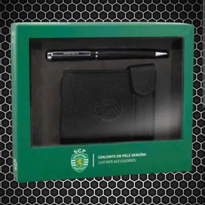 Sporting - Conjunto de Porta- cartões ejector + esferográfica