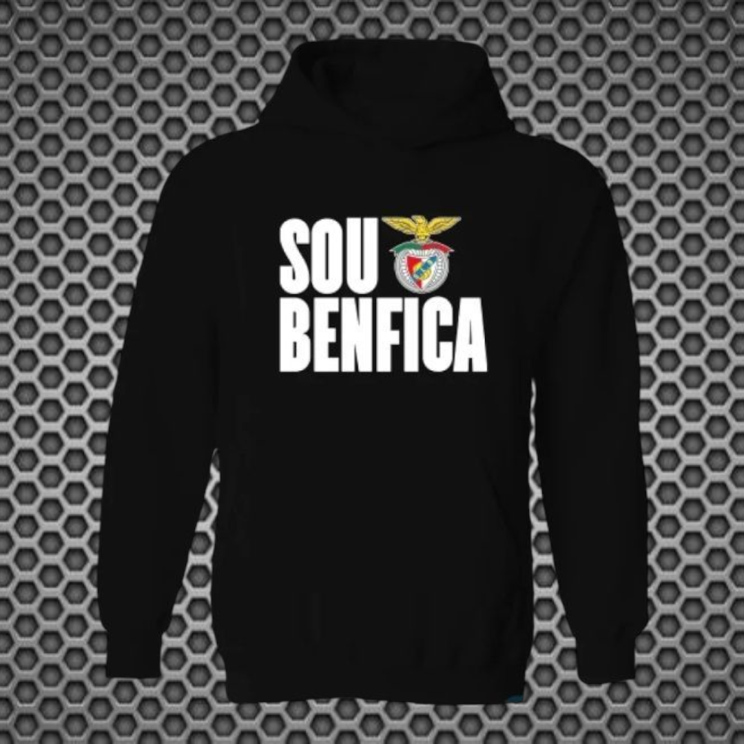 Benfica - Sweat-shirt com capuz - Preta