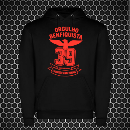 Benfica - Sweat-shirt com capuz - Preta