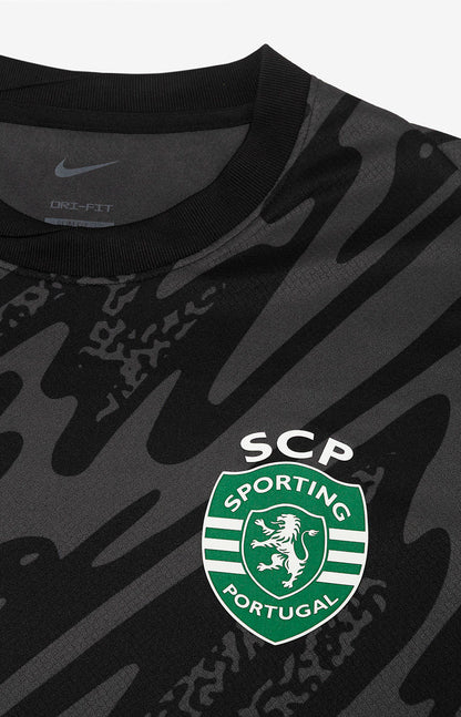 Sporting - Camisola guarda-redes preta 25/26 - Caixa e Saco Sporting incluídos