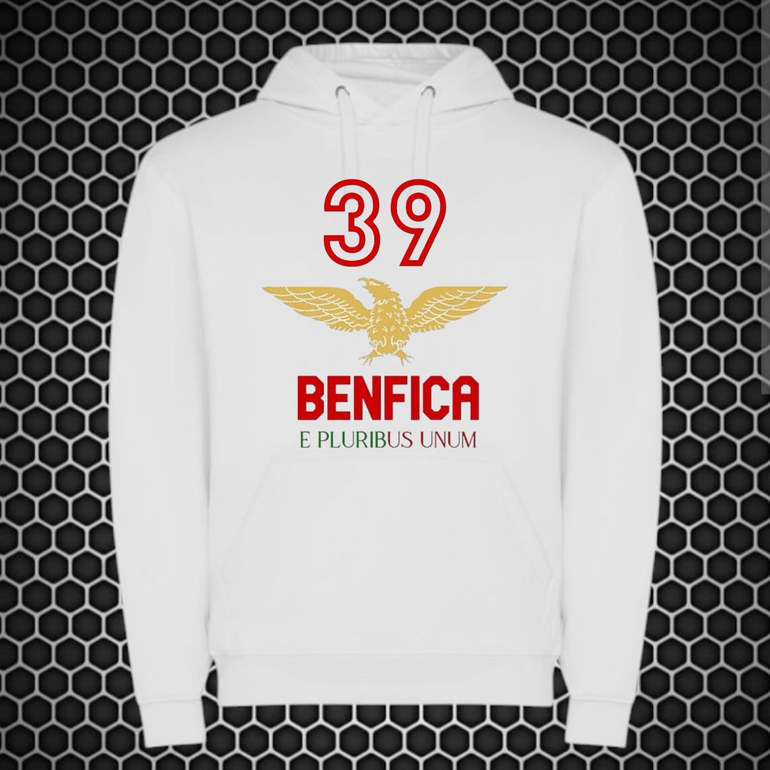 Benfica - Sweat-shirt com capuz - Branca