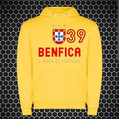Benfica - Sweat-shirt com capuz - Amarela