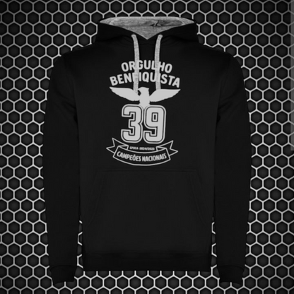 Benfica - Sweat-shirt com capuz - Preta