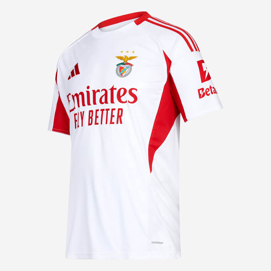 Benfica - Camisola alternativa branca 25/26 - Caixa Benfica incluído