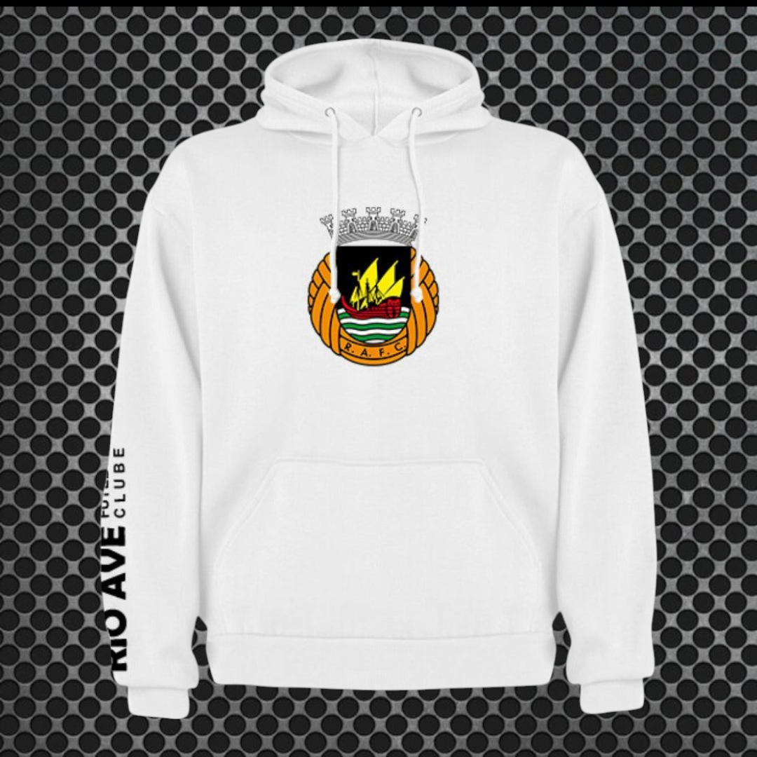 Rio Ave- Sweat-shirt com capuz - Branca