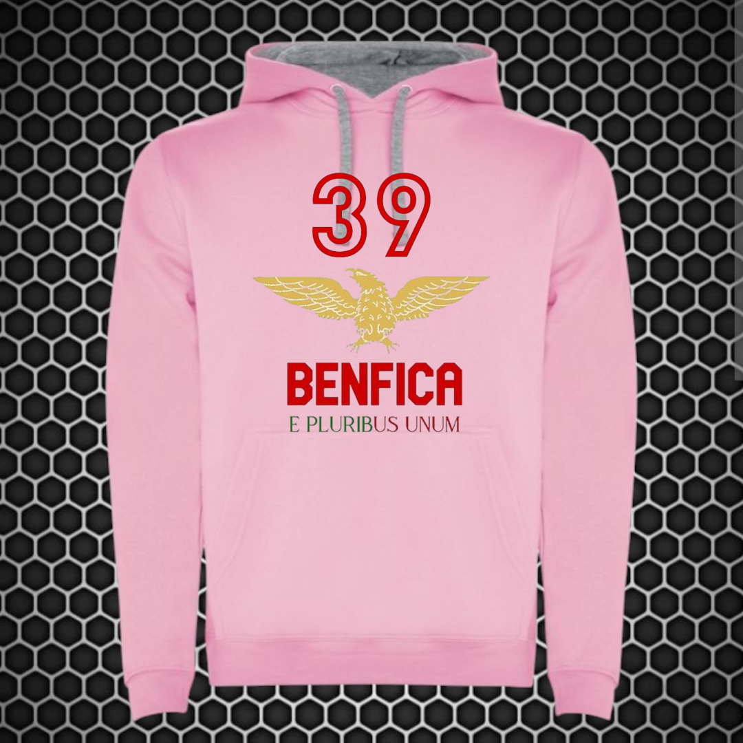 Benfica - Sweat-shirt com capuz - Rosa