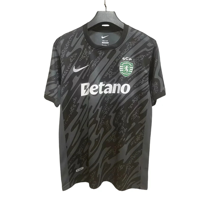 Sporting - Camisola guarda-redes preta 24/25 - Caixa e Saco Sporting incluídos
