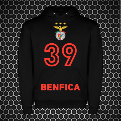 Benfica - Sweat-shirt com capuz - Preta