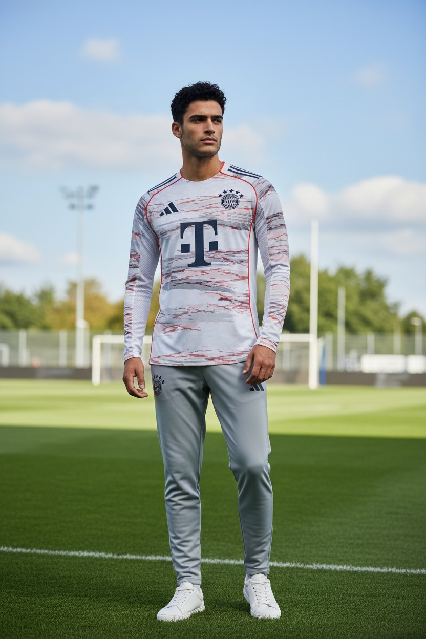 Bayern Munique - Camisola manga longa 25/26 - VERSÃO JOGADOR (LER DESCRIÇÃO)