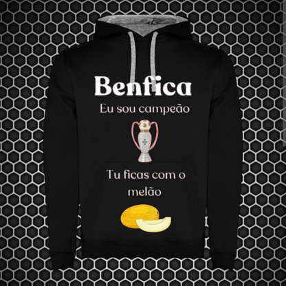 Benfica - Sweat-shirt com capuz - Preta