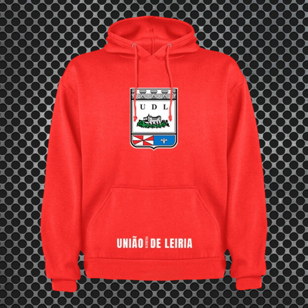 União de Leiria - Sweat-shirt com capuz - Vermelha