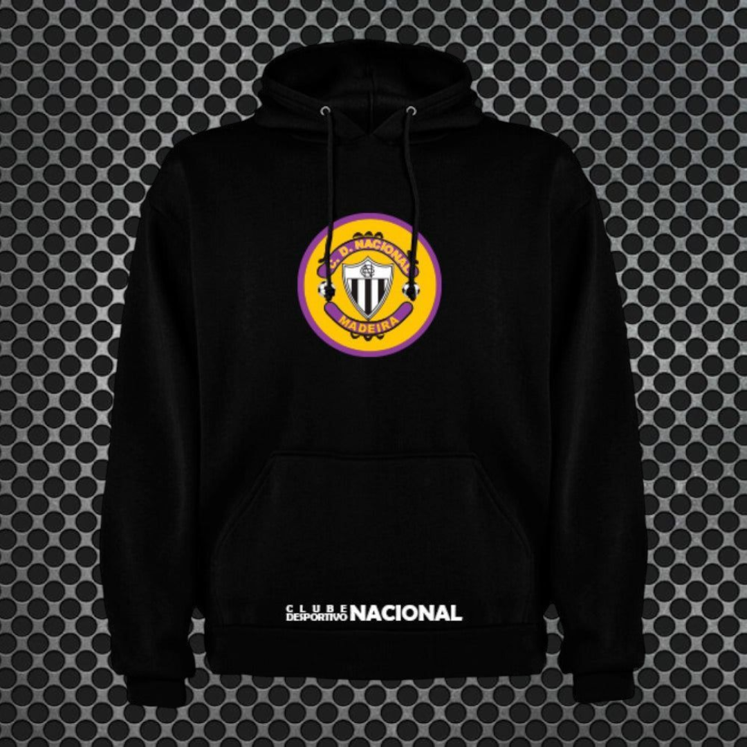 Nacional - Sweat-shirt com capuz - Preta