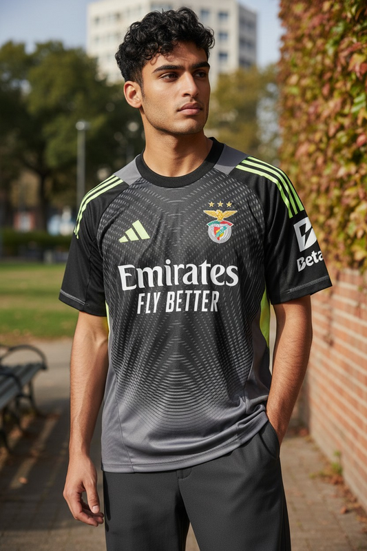 Benfica - Camisola guarda-redes preta 25/26 - Caixa Benfica incluído