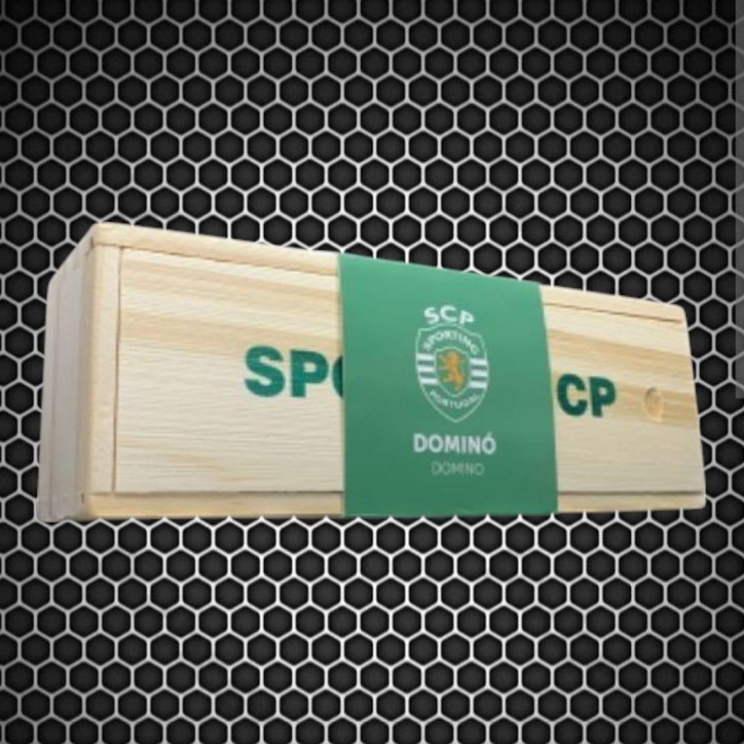 Sporting - Dominó caixa de madeira