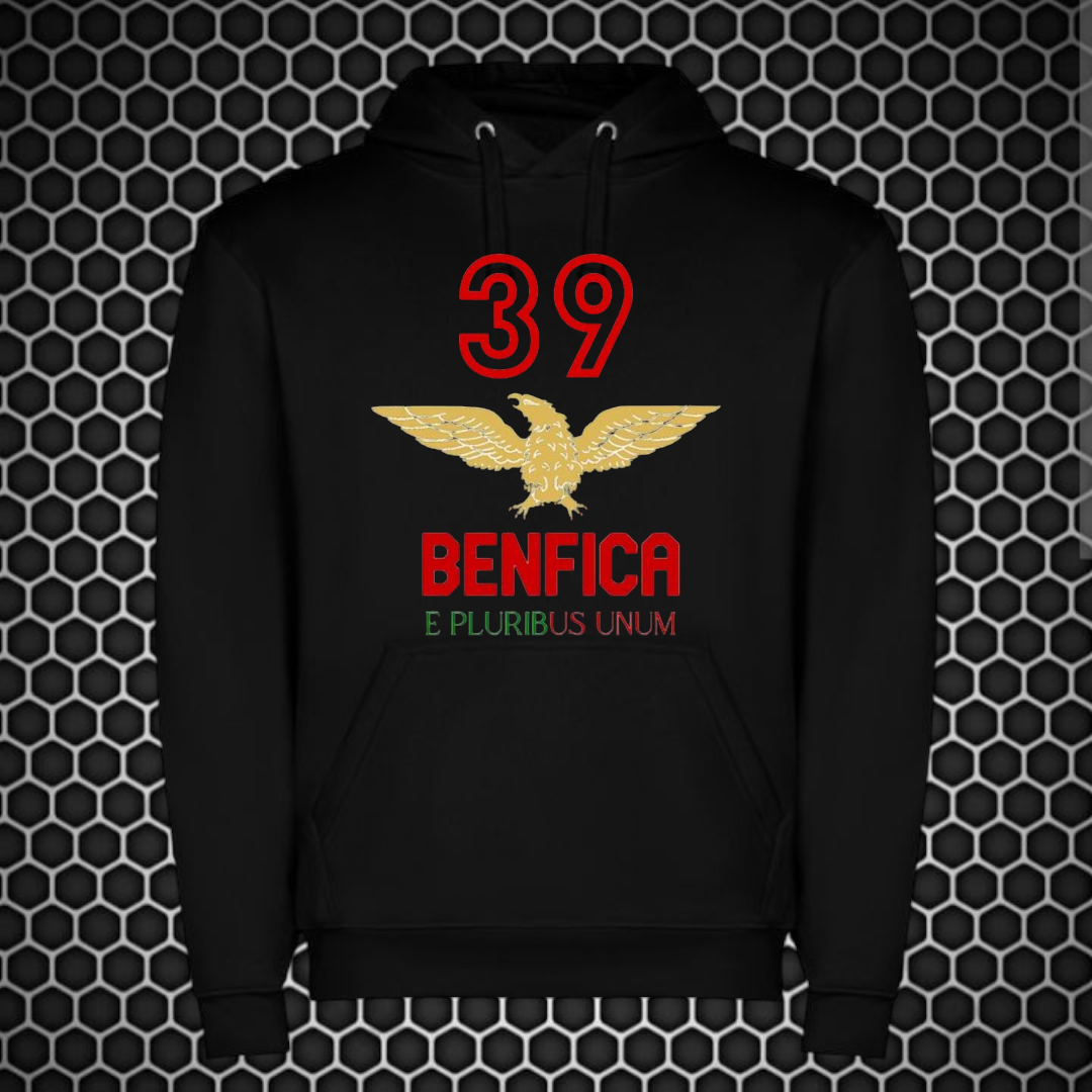 Benfica - Sweat-shirt com capuz - Preta