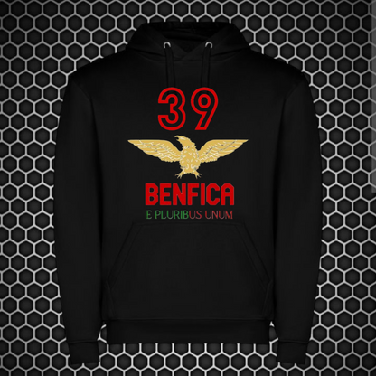 Benfica - Sweat-shirt com capuz - Preta