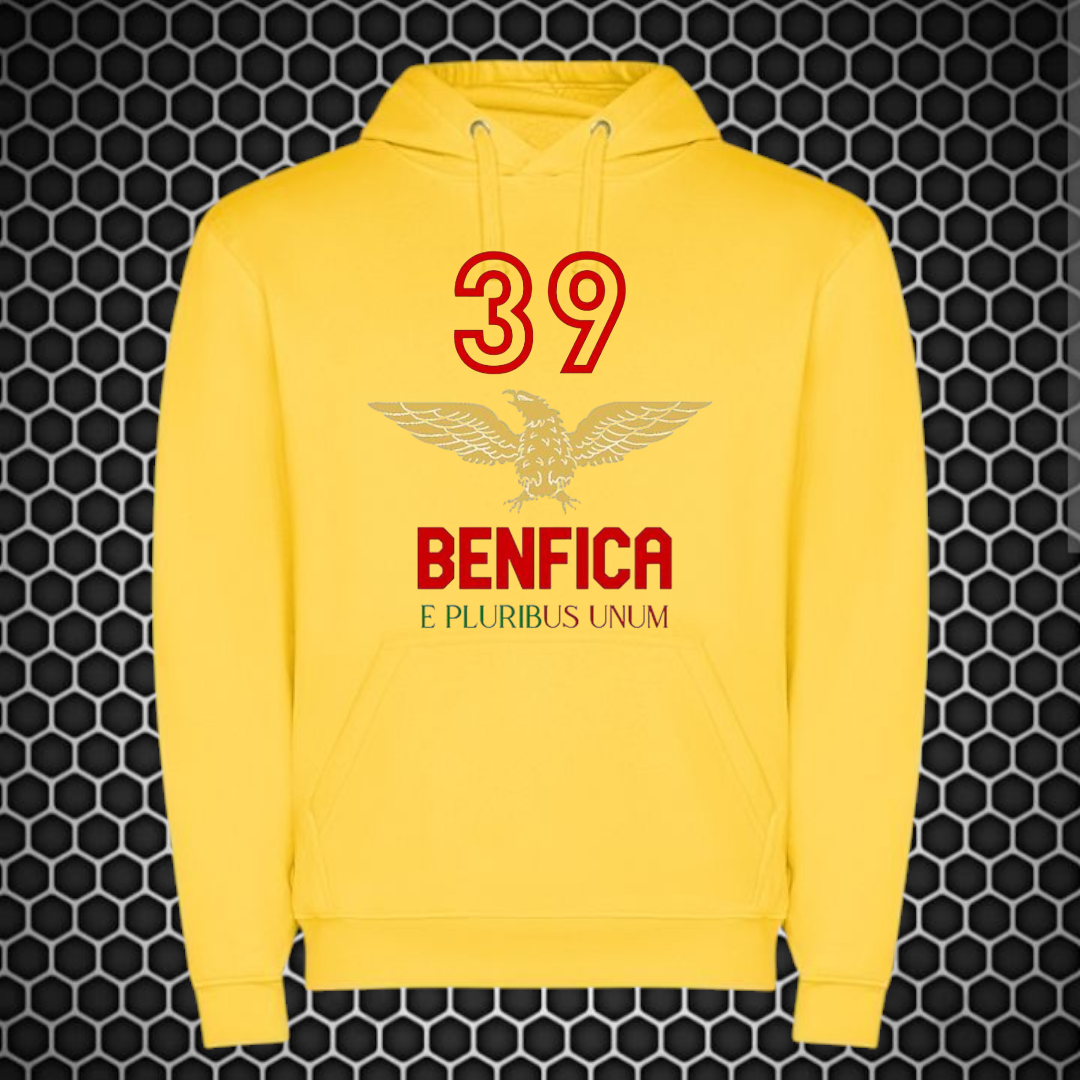 Benfica - Sweat-shirt com capuz - Amarela