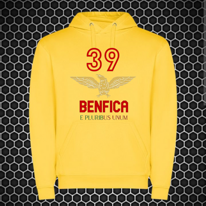 Benfica - Sweat-shirt com capuz - Amarela