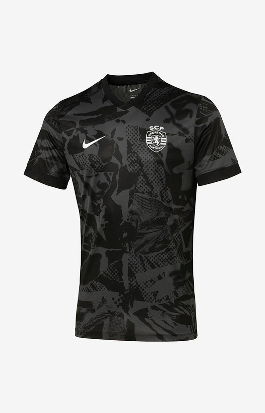 Sporting - T-shirt aquecimento preta 25/26