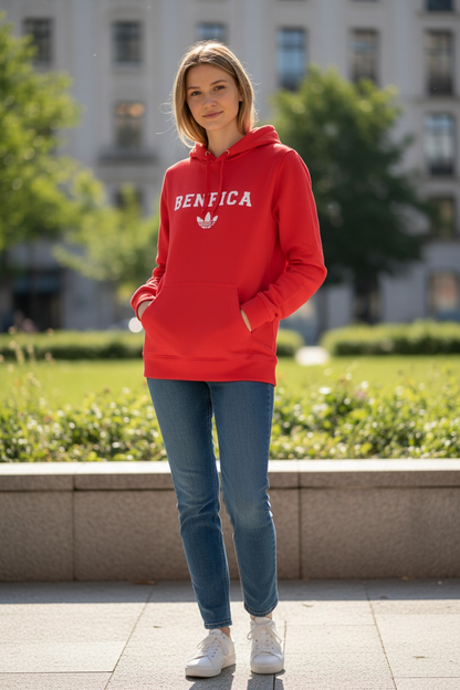 Benfica - Sweat-shirt com capuz - Vermelha