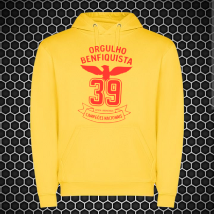 Benfica - Sweat-shirt com capuz - Amarela